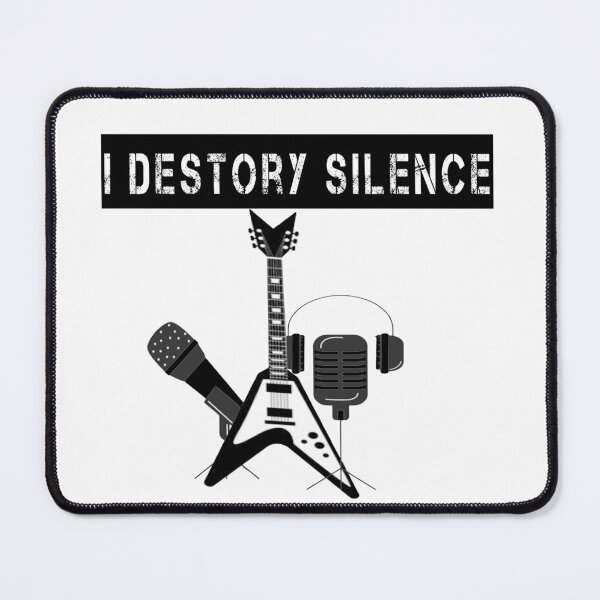 Item preview, I Destroy Silence Guitar designed and sold by TheGreedyCrypto.