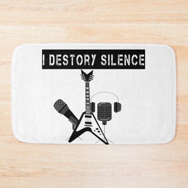 Item preview, I Destroy Silence Guitar designed and sold by TheGreedyCrypto.