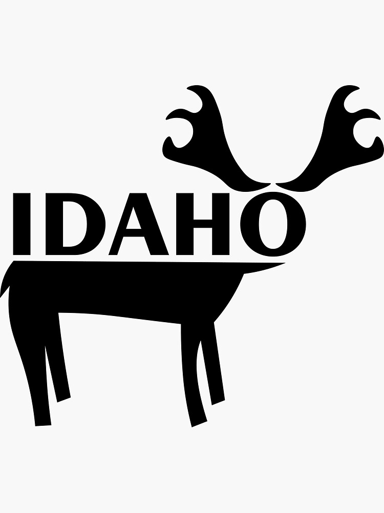 "Idaho Moose Logo" Sticker for Sale by kindfish Redbubble