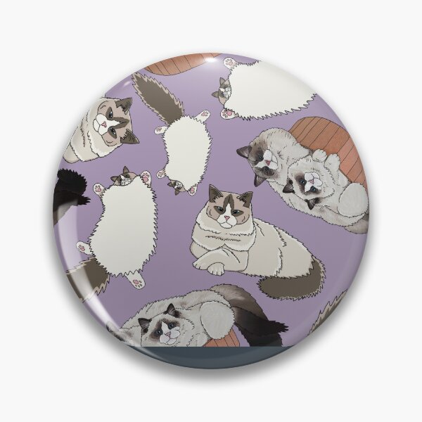 Item preview, Ragdoll Cats Seamless Pattern - Lavender designed and sold by EcoElsa.