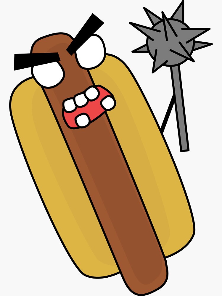angry zombie hotdog by shortstack