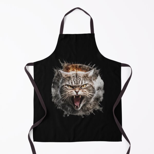 Item preview, Light Brown Cat With Yellow Eye Looking Angry And  Wild With Smoked Background designed and sold by adembulut.