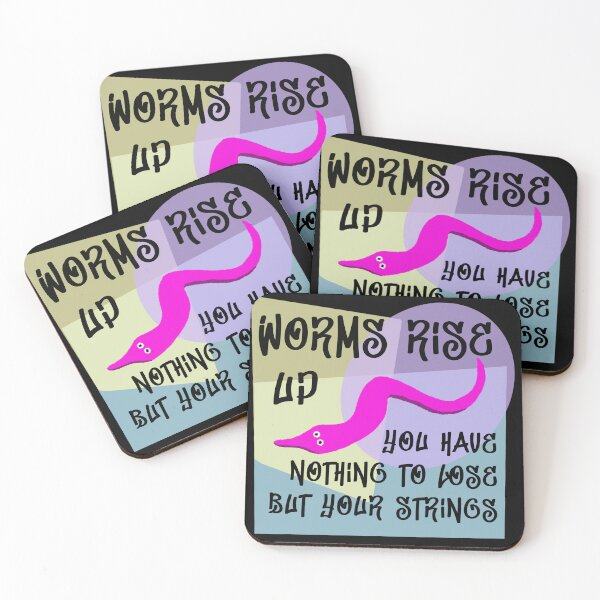 Item preview, Worms Rise Up designed and sold by MakeMeASidekick.