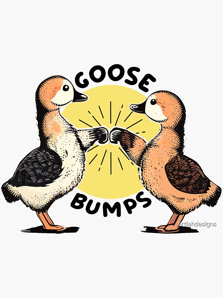 Goosebumps Goose Fistbump Cartoon Stock Illustration - Download
