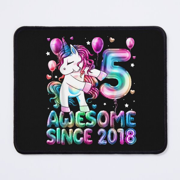 Item preview, 5 Years Old Unicorn Flossing 5th Birthday Girl Unicorn Party T-Shirt designed and sold by Baron-Hagen.