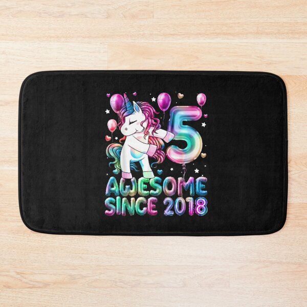 Item preview, 5 Years Old Unicorn Flossing 5th Birthday Girl Unicorn Party T-Shirt designed and sold by Baron-Hagen.