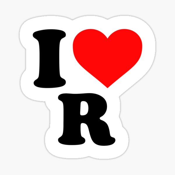 I Love V R Stickers for Sale | Redbubble