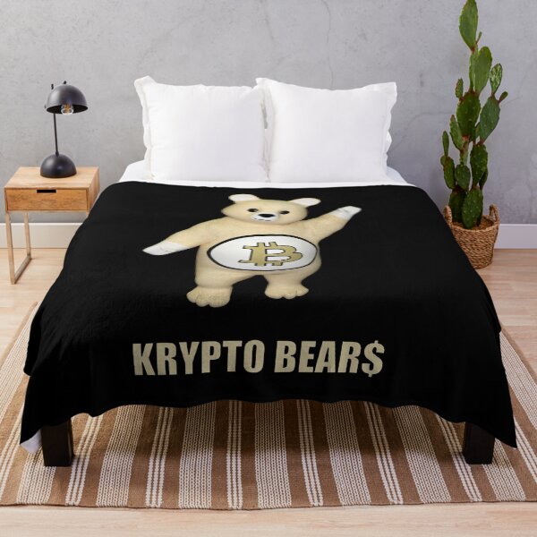 Item preview, KRYPTO BEAR$ Bitcoin Bear Waving designed and sold by ToxicHoney.