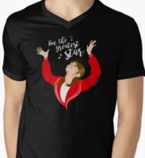 Größter Stern T-Shirt mit V-Ausschnitt für Männer