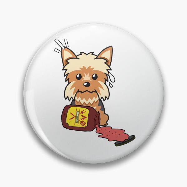 Item preview, Cute Yorkshire Terrier Spilled BBQ Sauce designed and sold by Pet Station.