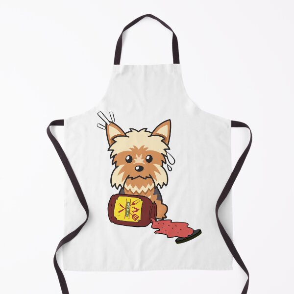 Item preview, Cute Yorkshire Terrier Spilled BBQ Sauce designed and sold by Pet Station.