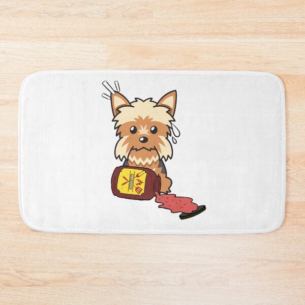 Item preview, Cute Yorkshire Terrier Spilled BBQ Sauce designed and sold by Pet Station.