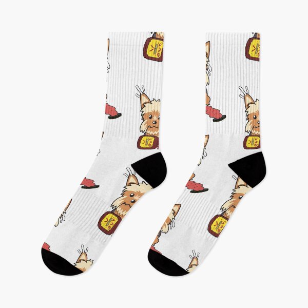 Item preview, Cute Yorkshire Terrier Spilled BBQ Sauce designed and sold by Pet Station.