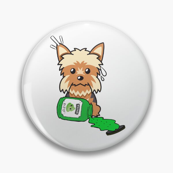Item preview, Cute Yorkshire Terrier Spilled Wasabi Sauce designed and sold by Pet Station.