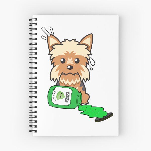 Item preview, Cute Yorkshire Terrier Spilled Wasabi Sauce designed and sold by Pet Station.