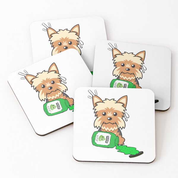 Item preview, Cute Yorkshire Terrier Spilled Wasabi Sauce designed and sold by Pet Station.
