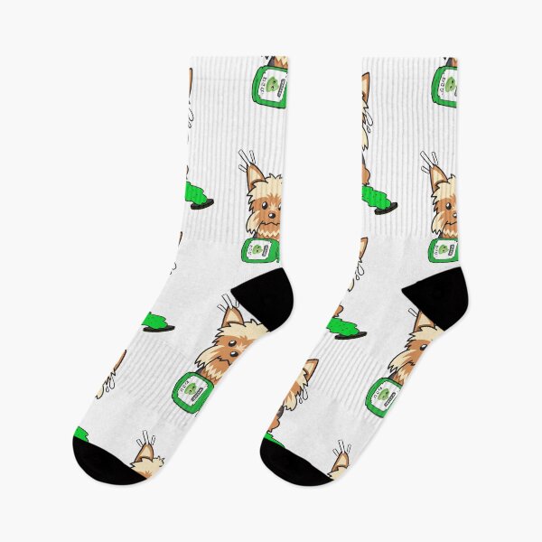 Item preview, Cute Yorkshire Terrier Spilled Wasabi Sauce designed and sold by Pet Station.