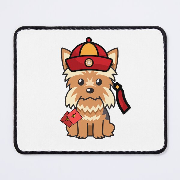 Item preview, Lunar New Year Yorkshire Terrier with Red Packets and Hat designed and sold by Pet Station.