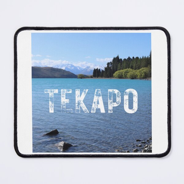 Item preview, Photo of Lake Tekapo with "Tekapo" text (Canterbury, New Zealand) designed and sold by PhotoDesignNZ.