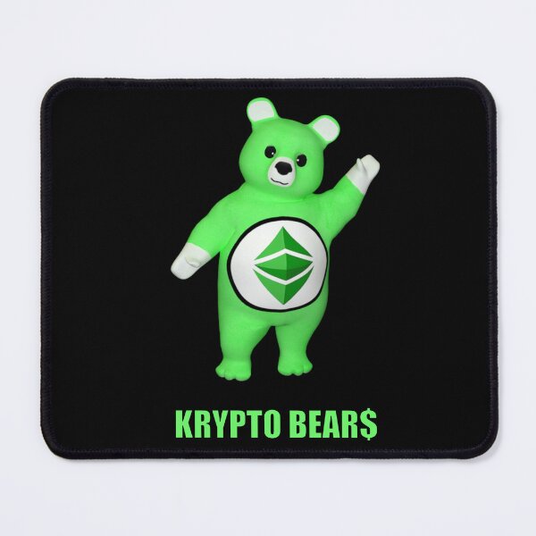 Item preview, KRYPTO BEAR$ Ethereum Bear Waving designed and sold by ToxicHoney.