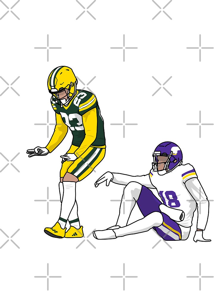 Justin Jefferson Minnesota Vikings and Jaire Alexander Green Bay Packers  the griddy caricature shirt, hoodie, sweater and v-neck t-shirt