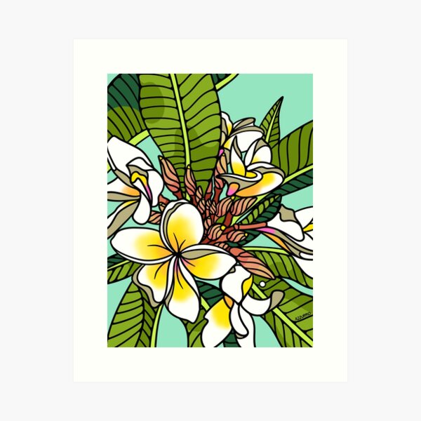 Item preview, Krissy's Frangipani designed and sold by azzurroarts.