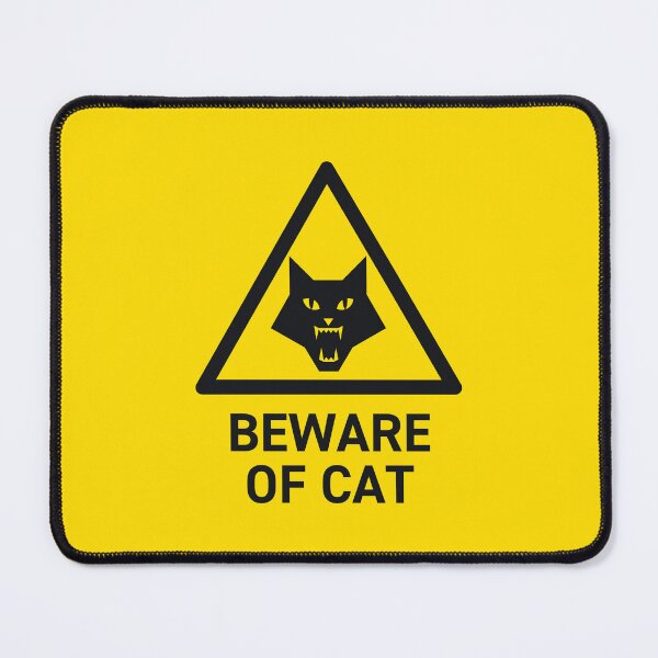 Item preview, Beware Of Cat Pet Safety Warning Sign designed and sold by VoodooCircus.