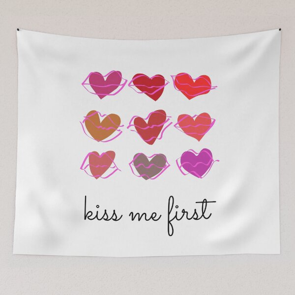 Item preview, Kiss me Frist Hearts and lips designed and sold by Glatti.