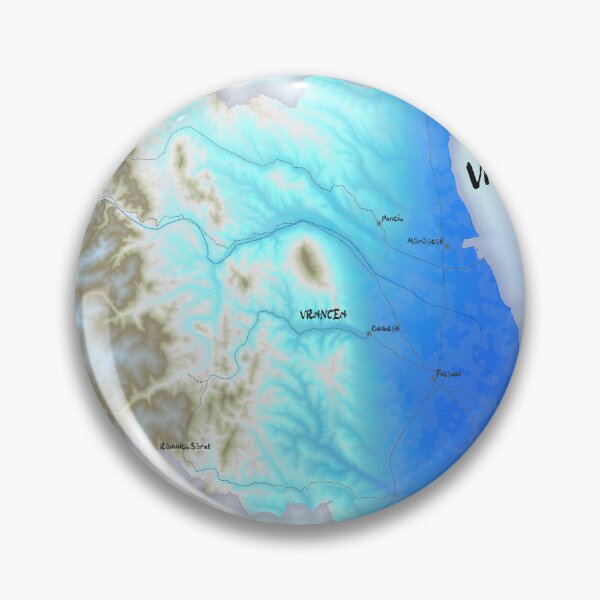 Item preview, Vrancea County Map, România designed and sold by maptheclouds.