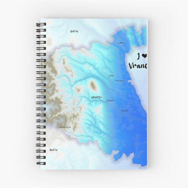 Item preview, Vrancea County Map, România designed and sold by maptheclouds.