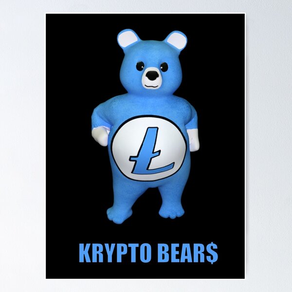 Artikel-Vorschau von KRYPTO BEAR$ Litecoin-Bär, designt und verkauft von ToxicHoney.