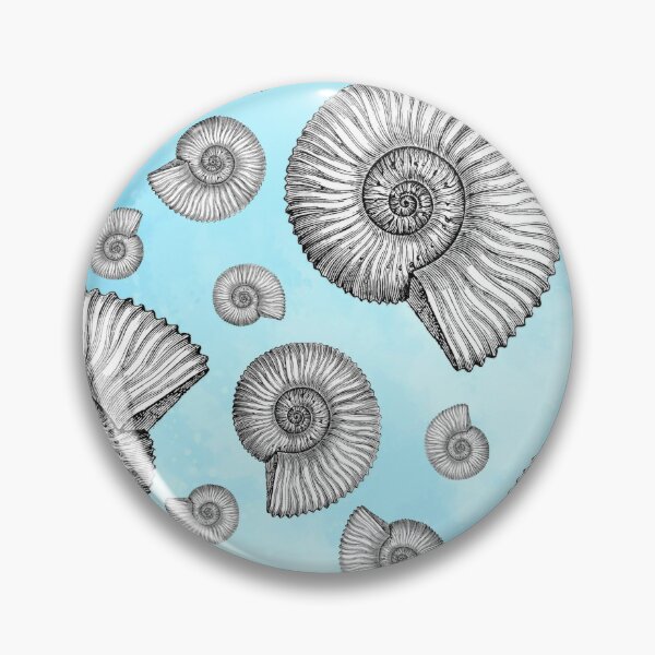 Item preview, Blue Ammonites designed and sold by Lil-Bit-Batty.