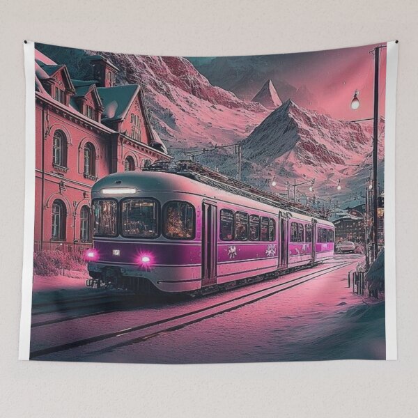 Item preview, Railroad and Mountain designed and sold by NengShop.