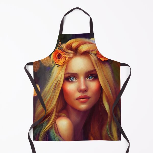 Item preview, a painting of a woman with flowers in her hair designed and sold by DesignAtYO.