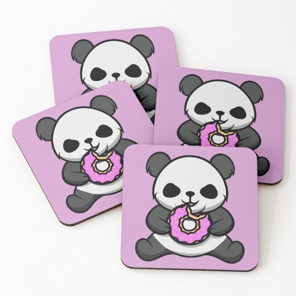 Item preview, Cute Panda Eating Donut designed and sold by cubbone.