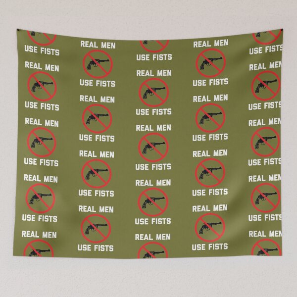 Item preview, Real Men Use Fists designed and sold by bouymakesart.