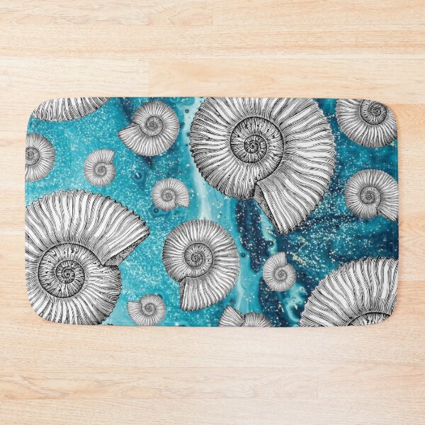 Item preview, Blue Marble Ammonites designed and sold by Lil-Bit-Batty.
