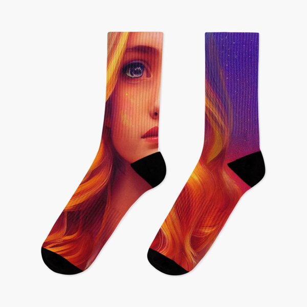 Item preview, a digital painting of a woman with long blonde hair designed and sold by DesignAtYO.