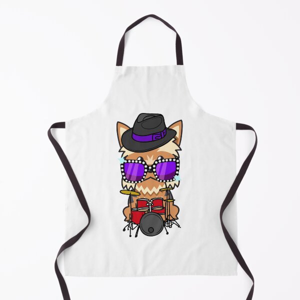 Item preview, Rock and roll Yorkshire Terrier playing drums designed and sold by Pet Station.