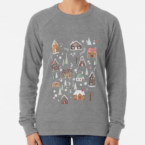 Gingerbread Village Lightweight Sweatshirt