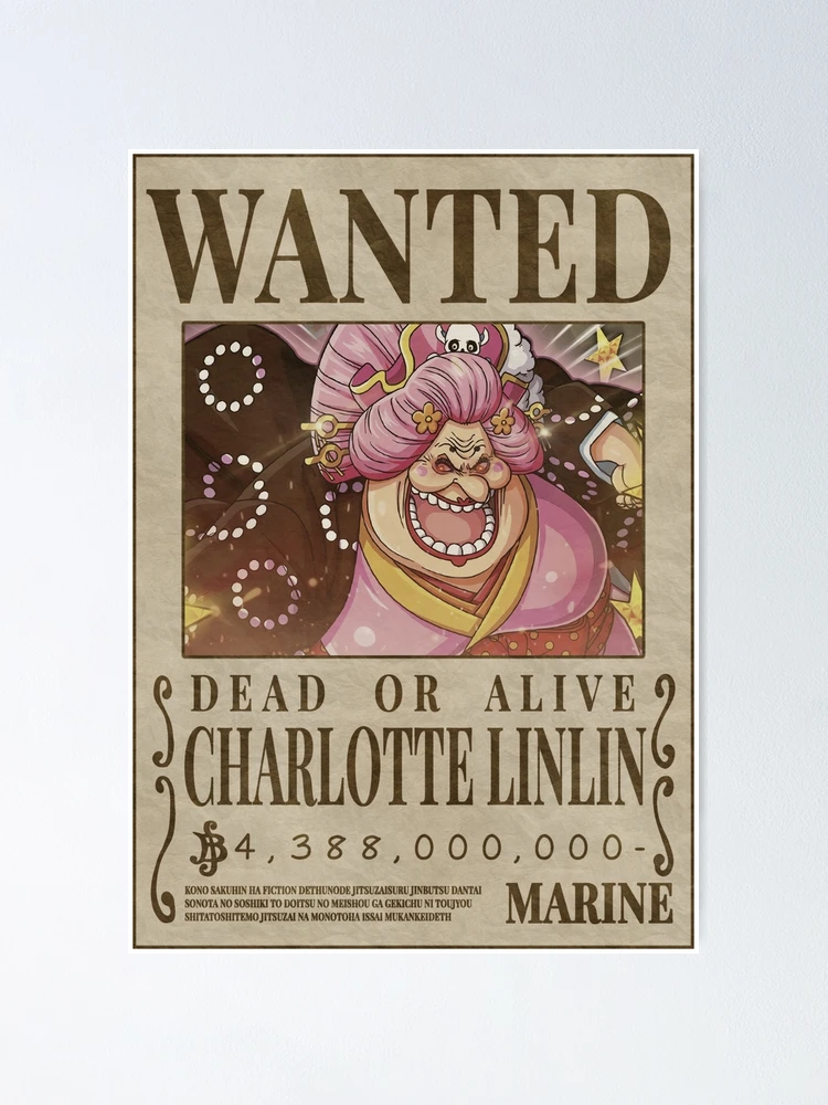 Charlotte Linlin - Big Mom Wanted poster one piece bounty (2023