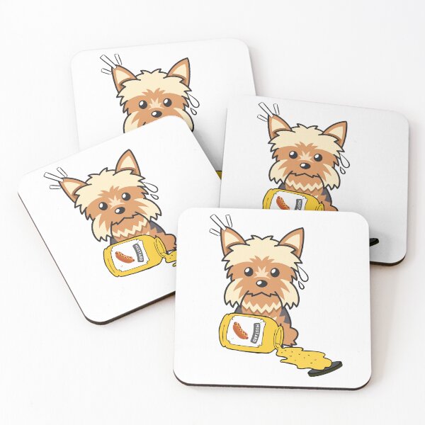 Item preview, Cute Yorkshire Terrier Spilled mustard  designed and sold by Pet Station.