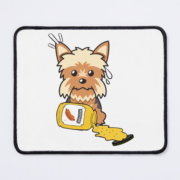 Item preview, Cute Yorkshire Terrier Spilled mustard  designed and sold by Pet Station.