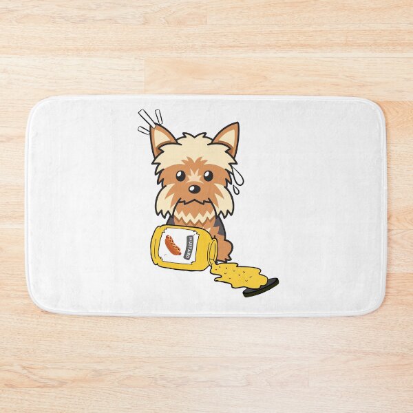 Item preview, Cute Yorkshire Terrier Spilled mustard  designed and sold by Pet Station.