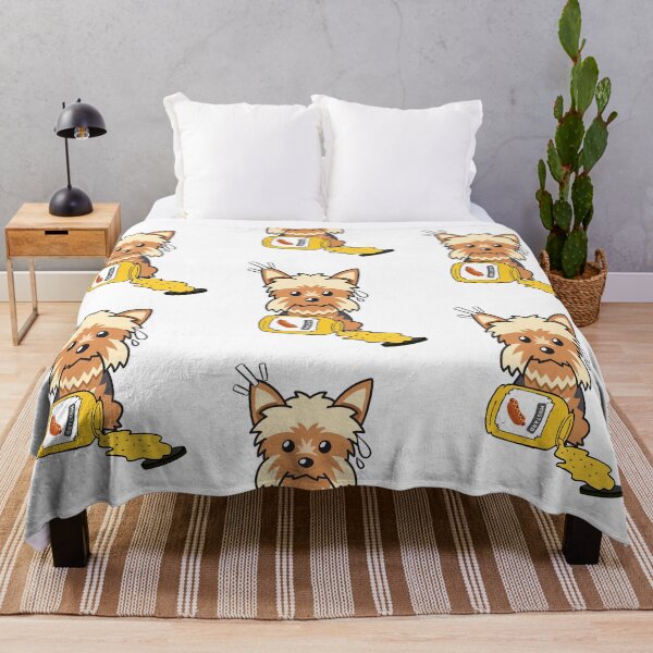 Item preview, Cute Yorkshire Terrier Spilled mustard  designed and sold by Pet Station.