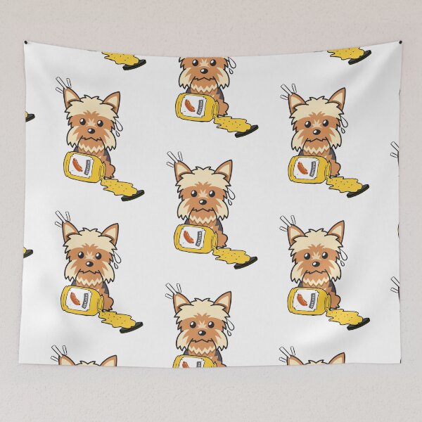 Item preview, Cute Yorkshire Terrier Spilled mustard  designed and sold by Pet Station.