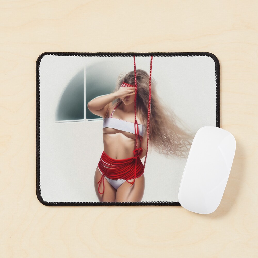 Poster for Sale mit Frau mit Seilen in Knechtschaft gefesselt. von  BDSMlovers | Redbubble