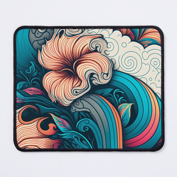 Item preview, Classic Flowers Pattern | Neon Flowers | Retro Flower Pattern | Flower Power | Acid Wash Flower Pattern | high resolution designed and sold by Synthetic-Intel.