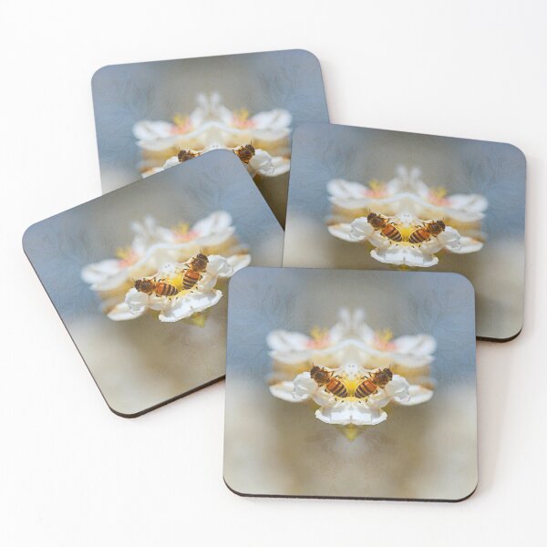 Item preview, Two Bees On SpringTwo Bees On Spring Flowers Flowers designed and sold by Joy Watson - Natural Light Photography .