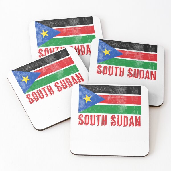 Item preview, Flag of  South Sudan "Grunge" look. designed and sold by KTSubz Faith & Fun Designs.